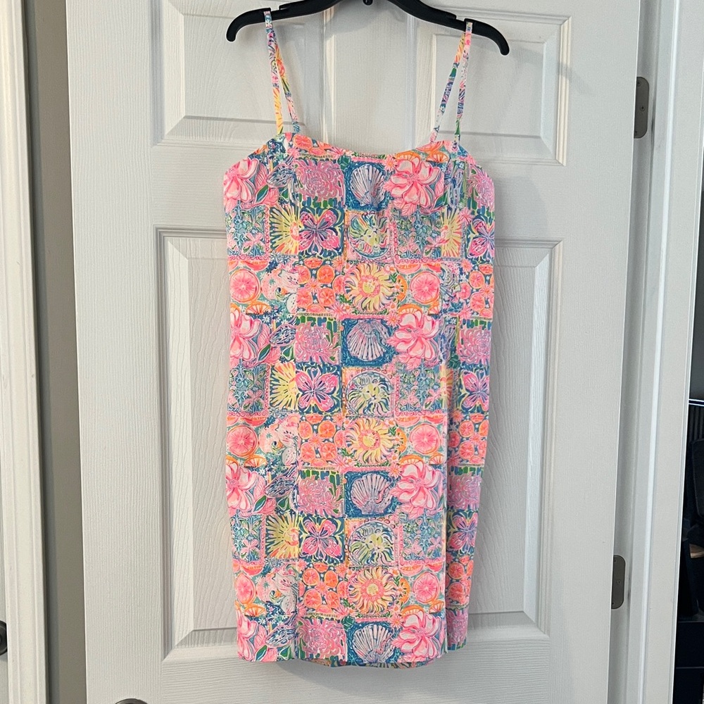 Lilly Pulitzer Pink and Blue Floral Mini Dress